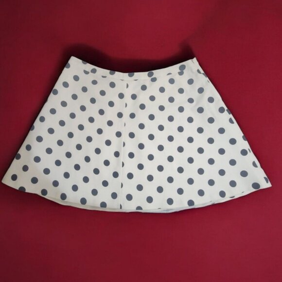CeCe Dresses & Skirts - White Black Polkadot A-line Skirt 24W Retro Rockabilly Pockets Crinoline Lined